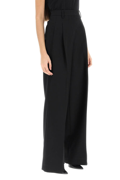 High-Waisted Wide Pants with Double Darts by Burberry