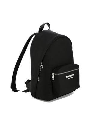 BURBERRY Classic Black Nylon Backpack for Men - FW24 Collection