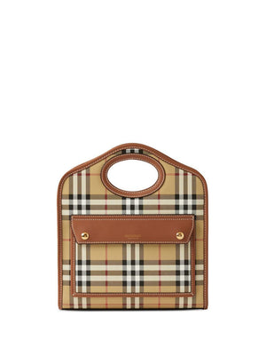 BURBERRY Women's Mini Pocket Handbag in Briar Brown for SS24