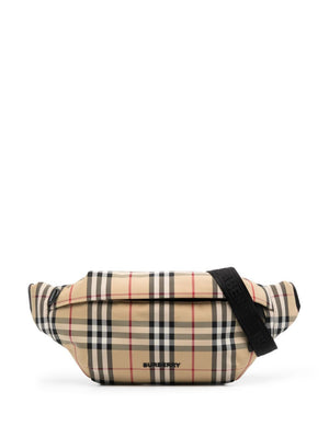 BURBERRY Tech Fabric Belt Bag in Beige for Men - FW23