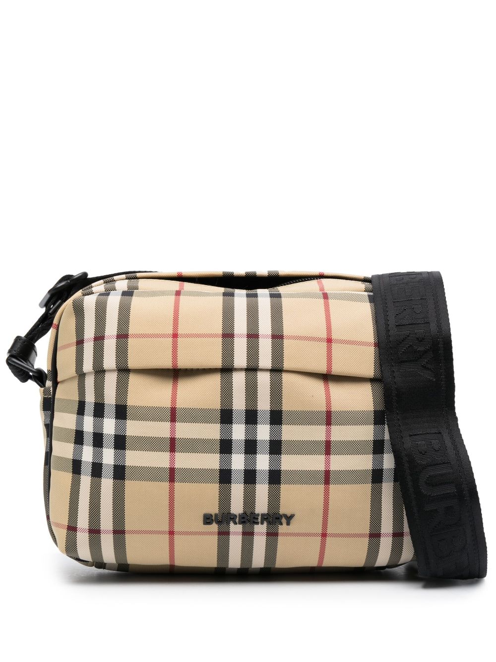BURBERRY Vintage Check Crossbody Bag in Beige for Men