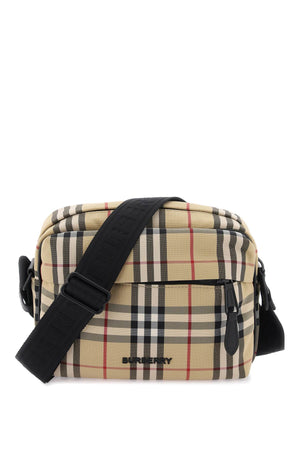 BURBERRY Beige Check Crossbody Bag for Women - FW23 Collection
