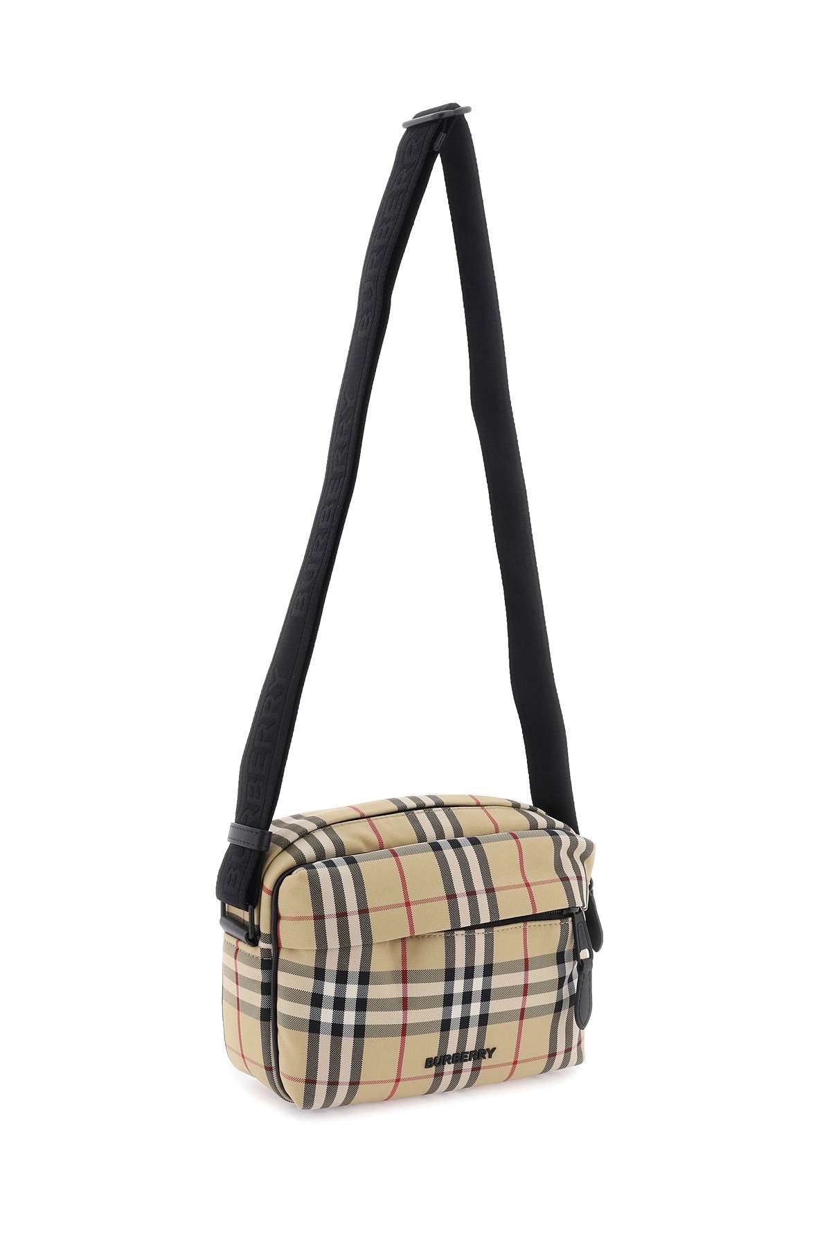 Burberry Iconic Check Nylon Paddy Crossbody Handbag for Women