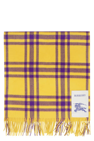 BURBERRY Must-Have Checkered Cashmere Scarf for Women