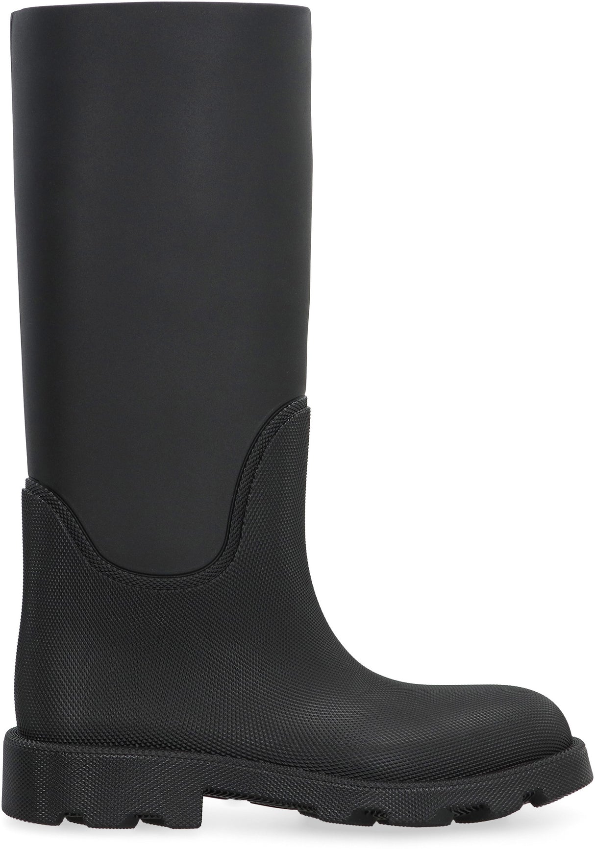 BURBERRY Men's Black Rubber Boots for FW23