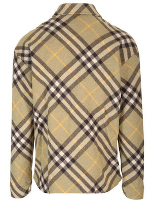BURBERRY Sophisticated Checkered Design Cotton Twill Shirt for Men
