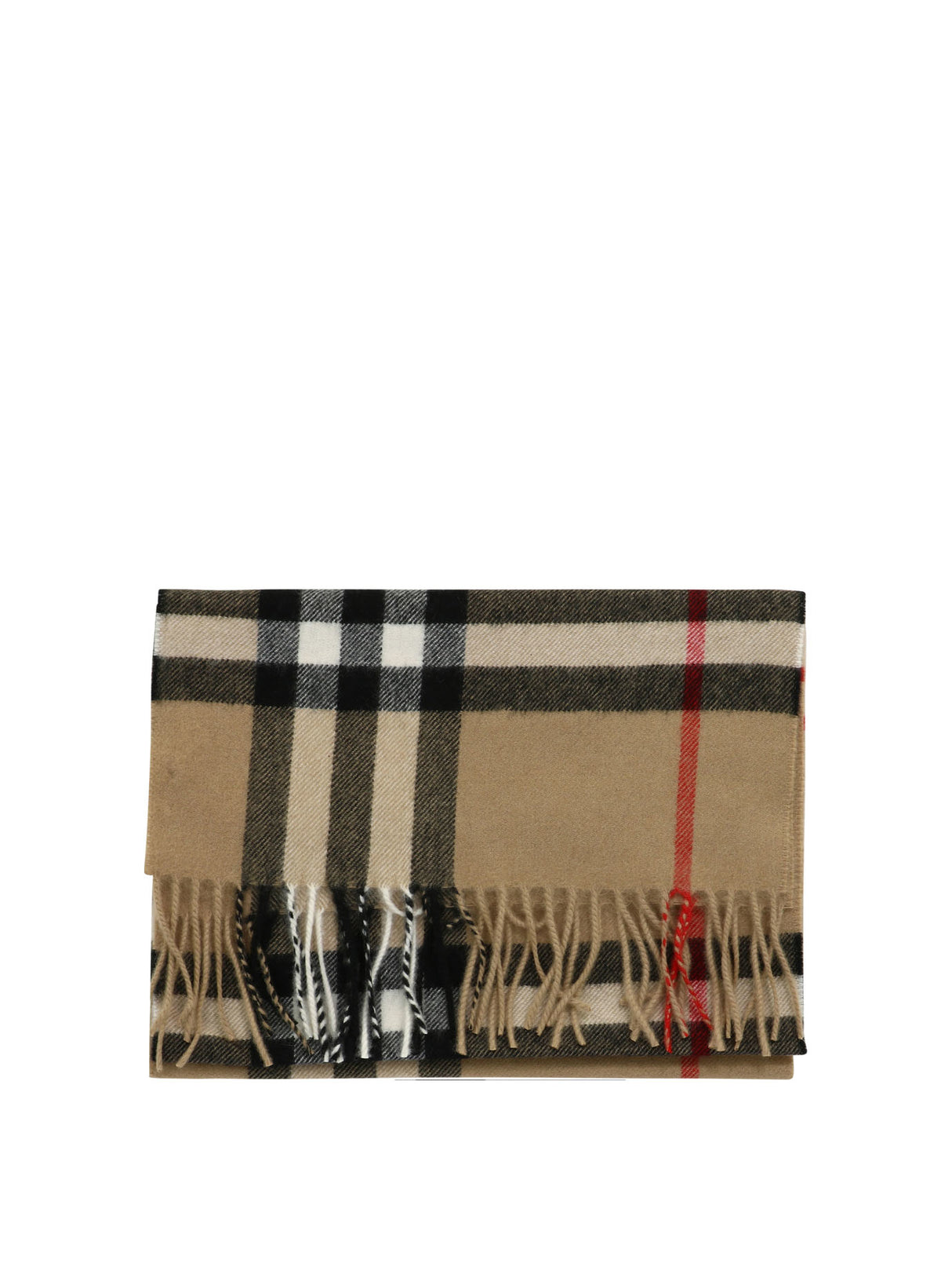 BURBERRY Luxurious Tan Cashmere Scarf for Women