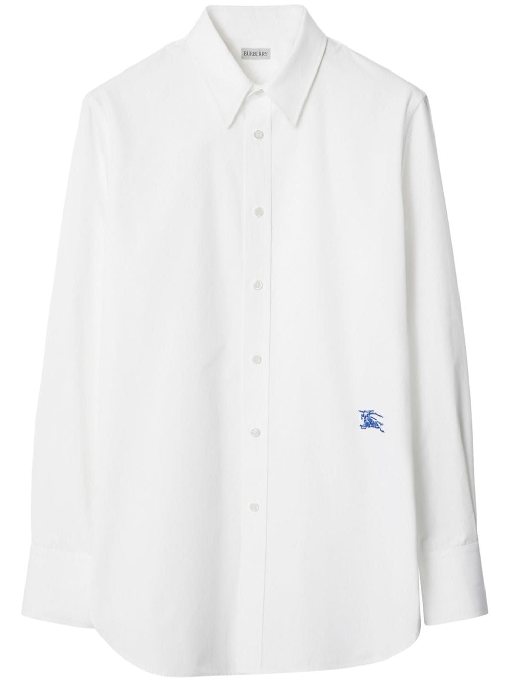 BURBERRY Mens White Cotton Poplin Shirt for FW23