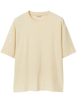 BURBERRY Beige Ruffle T-Shirt for Women - SS24 Collection
