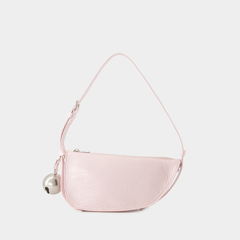 BURBERRY Women's Pink Lamb Leather Mini Wallet on Chain for SS24
