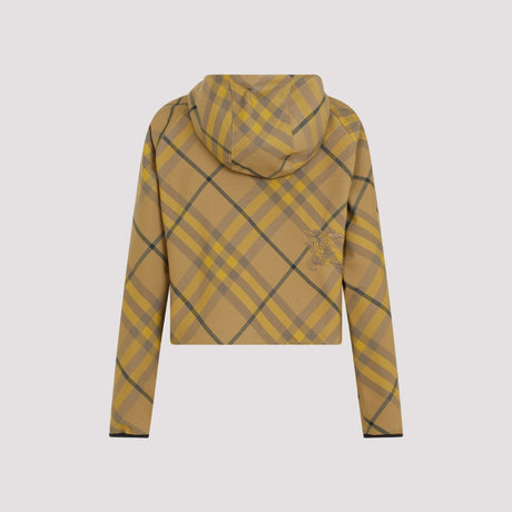 BURBERRY Beige Check Jacket for Women - SS24 Collection