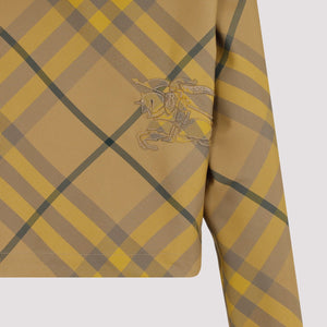 BURBERRY Beige Check Jacket for Women - SS24 Collection