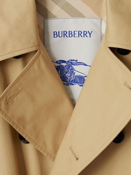 BURBERRY Brown Gabardine Trench Jacket for Women