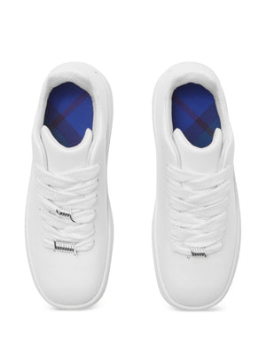 BURBERRY Leather Sneaker Storage Box - White
