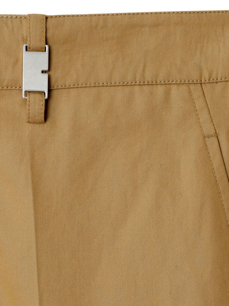 男士棉质驼色直筒裤 SS24款