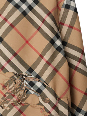 Reversible Cropped Jacket with Burberry Check Motif