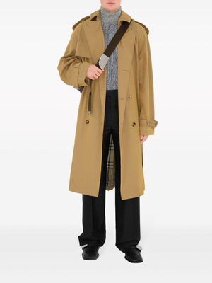 BURBERRY Men's Tan Iridescent Trench Jacket - FW24 Collection