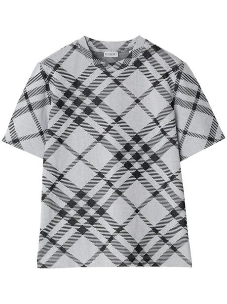 BURBERRY Checkered Stretch Comfort Tee