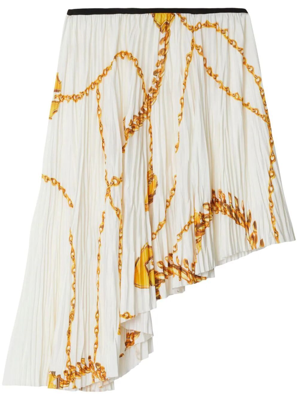 ゴールデンホワイト盾デザイン女性用スカート