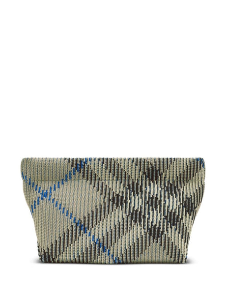 BURBERRY Checkered Knit Clutch