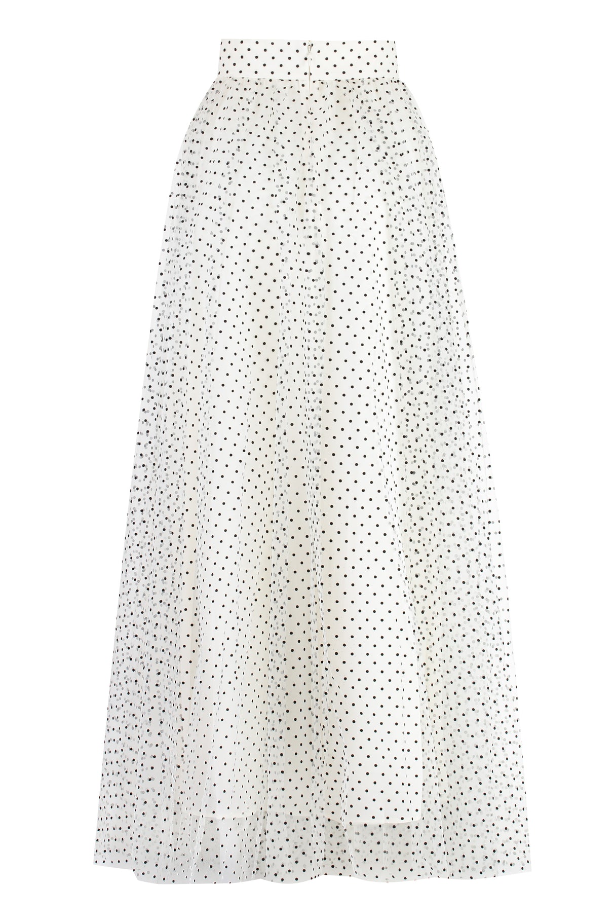 ZIMMERMANN Flirty White Polka-Dot Tulle Skirt for Women