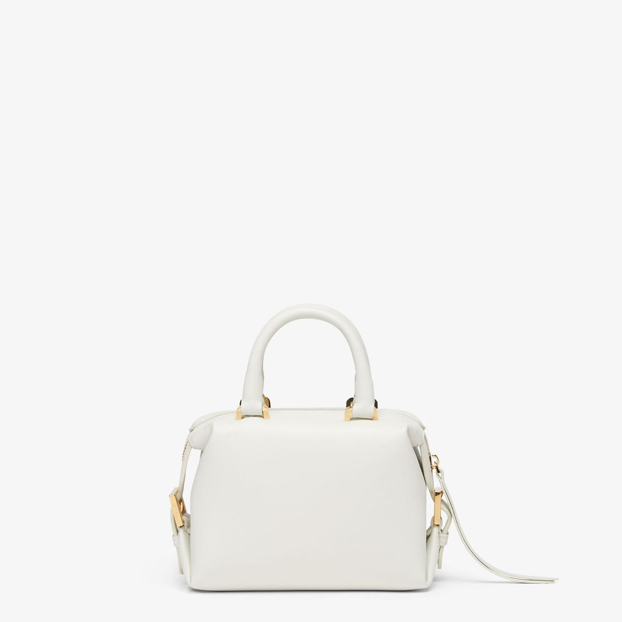 FENDI Women's Winter White Mini Cube Handbag with Top Handle FW23