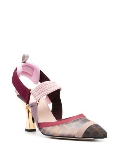 FENDI Chic Tabneroma Slingback Pumps for Women - FW23 Collection