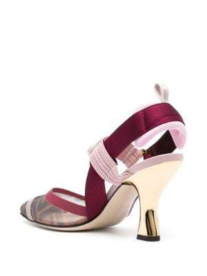 高雅時尚的FENDI女士Tabneroma鑲跟鞋 - FW23系列