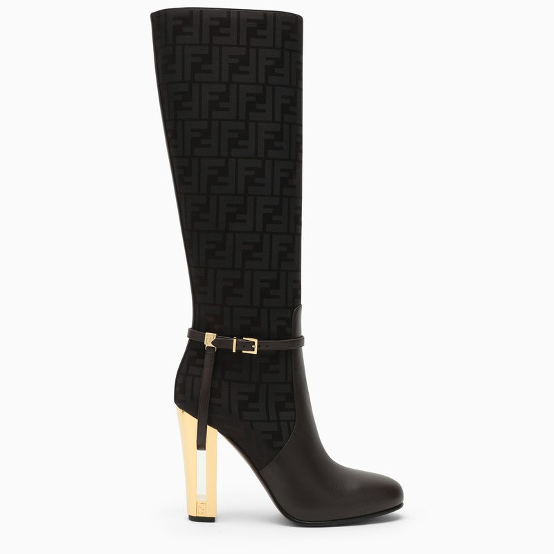 FENDI Luxurious Brown High Boots for the Modern Woman