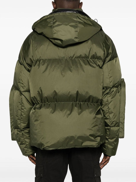 WHO DECIDES WAR Men's Detachable Hood Jacket in Olive Green