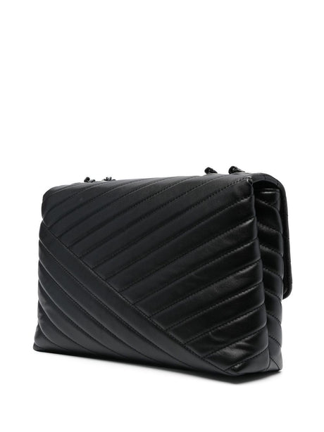 Quilted Leather Shoulder Handbag for Women