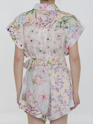 ZIMMERMANN Floral Print Short Jumpsuit for Women