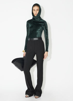 ALAIA Women's Black Flared Pants for FW23