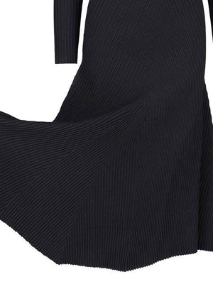 ALAIA Stunning Black Midi Dress - FW23 Collection