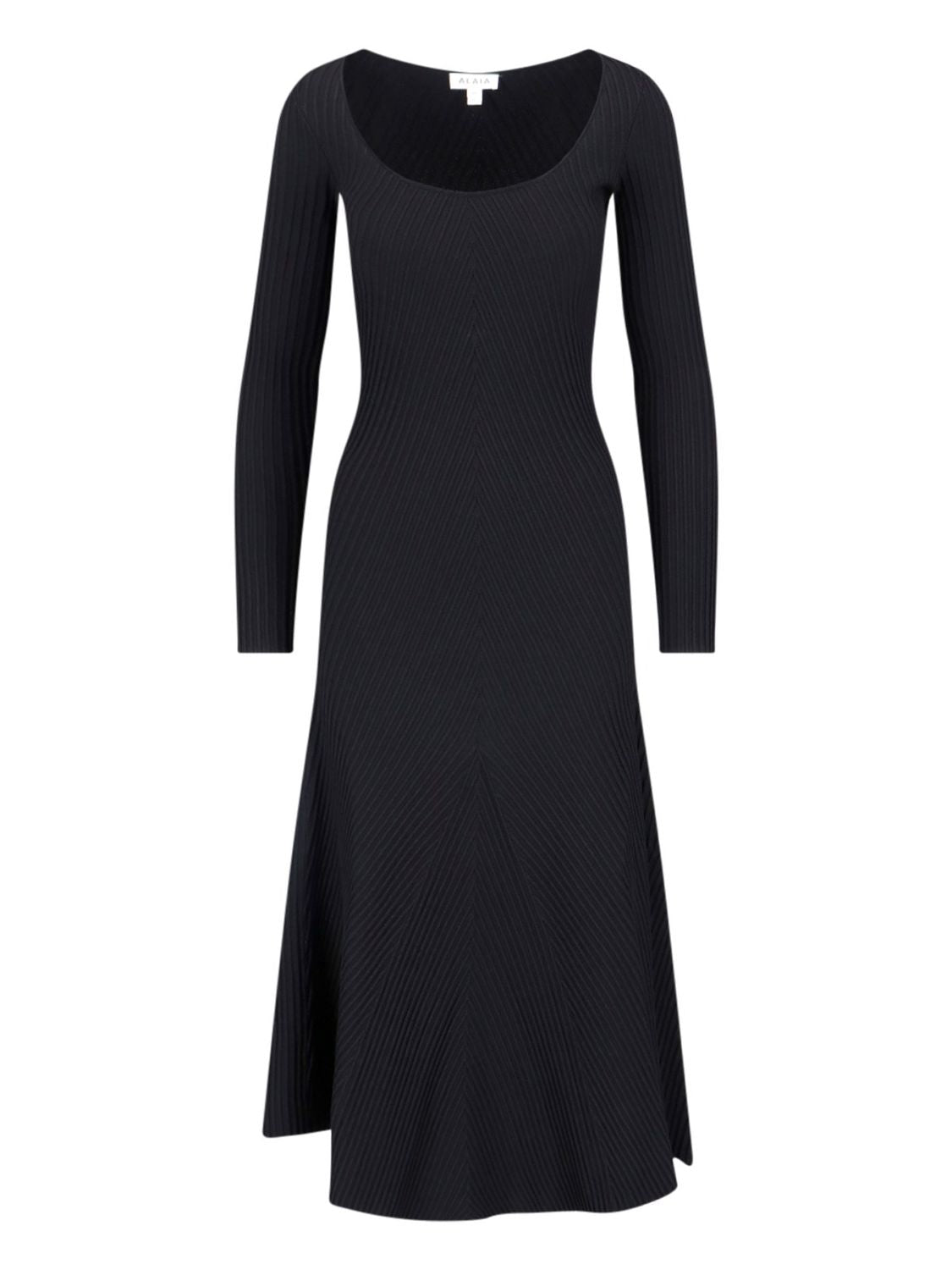 ALAIA Stunning Black Midi Dress - FW23 Collection
