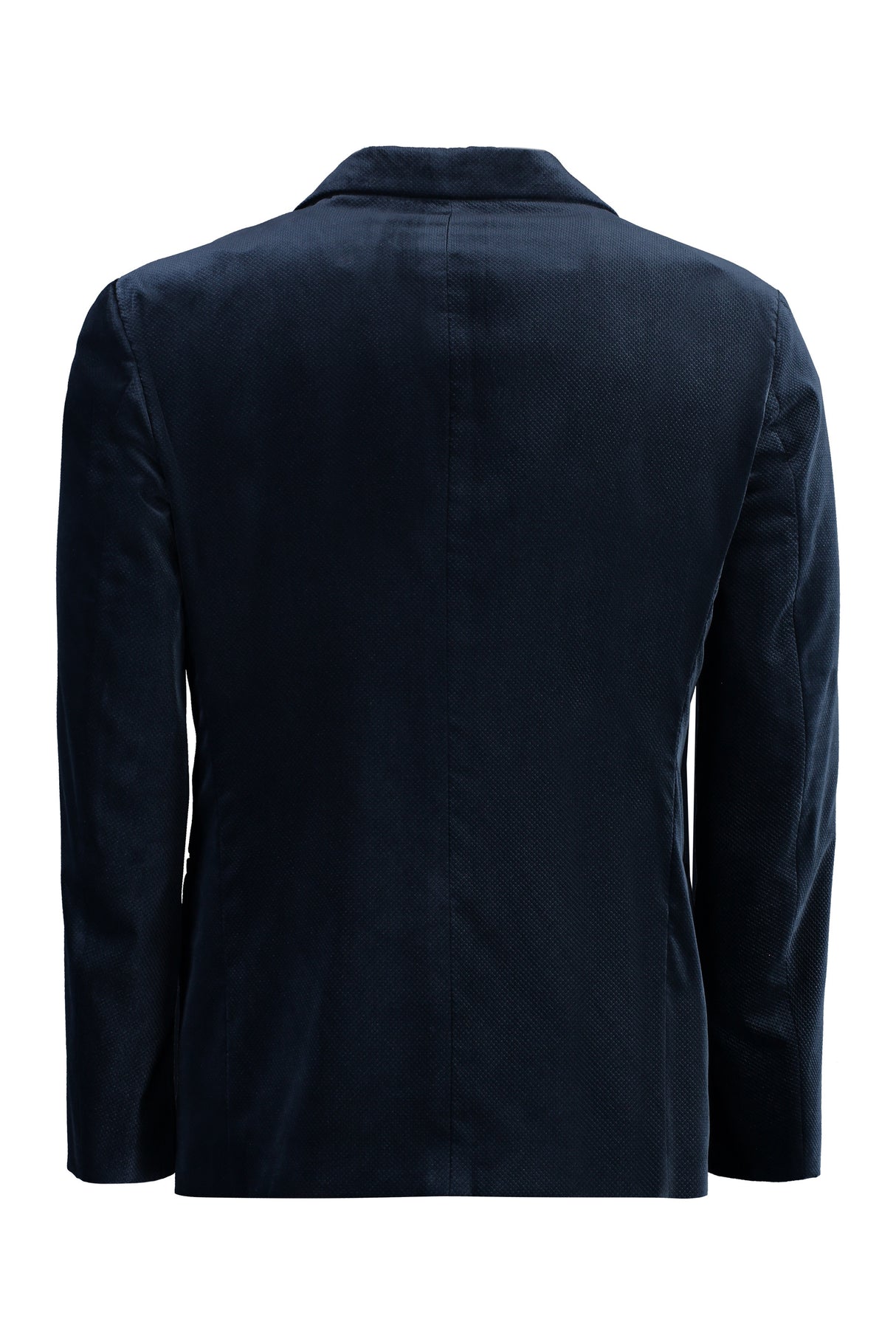 Blue Velvet Single-Breasted Jacket for Men