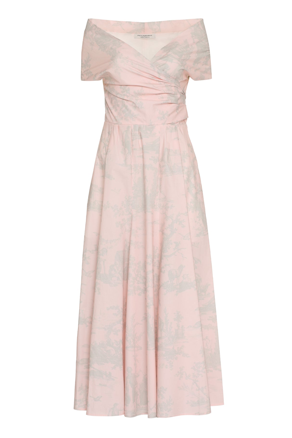 时尚粉色对比棉质连衣裙 - SS23系列