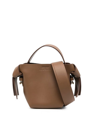Beige Leather Micro Musubi Tote Handbag for Women - SS24 Collection