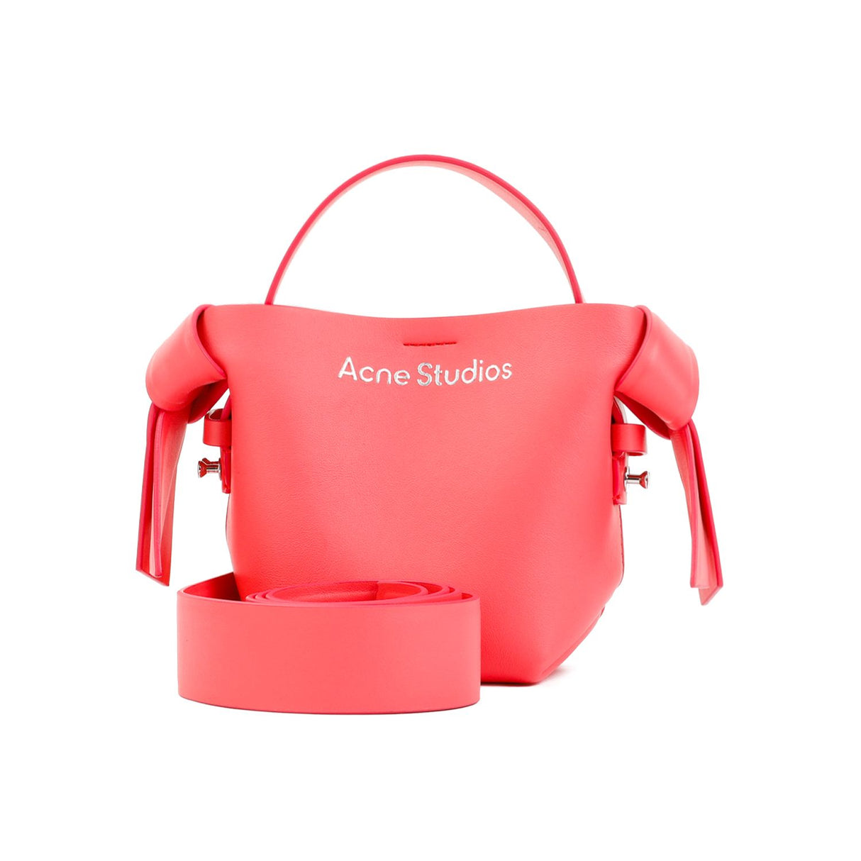 ACNE STUDIOS Pink & Purple Leather Bucket Bag for Women - SS24 Collection