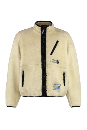 Men's Fleece Bomber Jacket in Panna