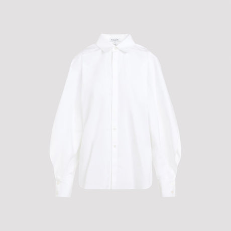 ALAIA Elegant Cotton Round Shirt