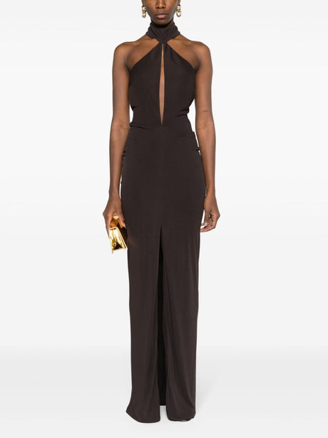 TOM FORD Brown Front Cut-Out Dress for Women