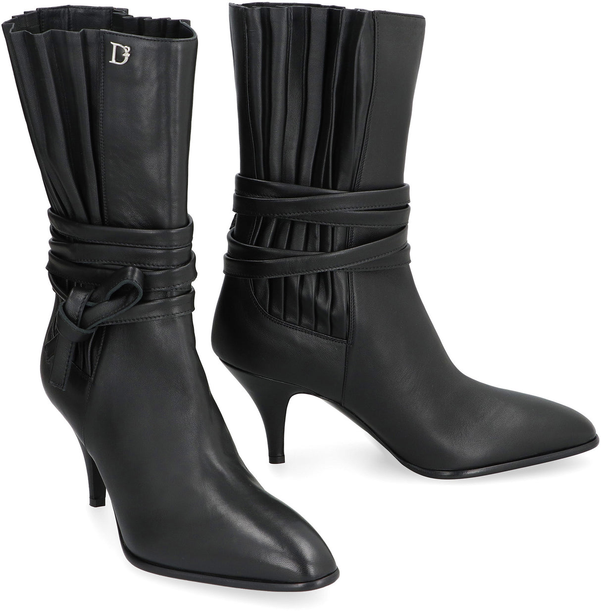 DSQUARED2 Stunning Leather Ankle Boots for Bold Women