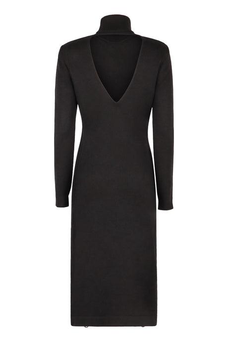 TOM FORD Luxurious Cashmere Sweater-Dress with Back Cut-Out