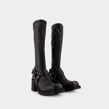 ACNE STUDIOS Sleek Black Mini Boots for Women
