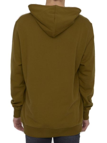 Green Reflective Hoodie Made of Eco-Friendly Cotton for Men