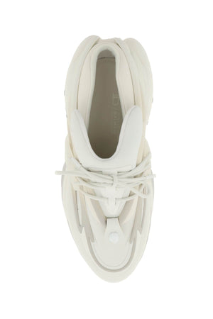 Giày Sneaker Nữ Unicorn Màu Trắng từ Neoprene và Da Bê Xuân Hè 2023