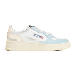 AUTRY Vintage Blue Leather Sneakers for Women - SS24 Collection