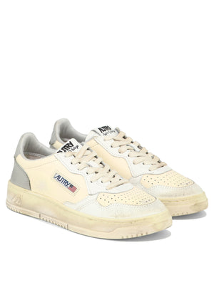 AUTRY Vintage-Inspired Beige Sneakers for Women