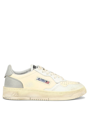 AUTRY Vintage-Inspired Beige Sneakers for Women